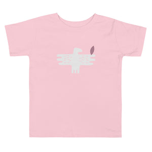 Rosa T-shirt med vit örn för barn.