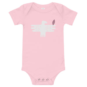 Babybody pink color with white eagle