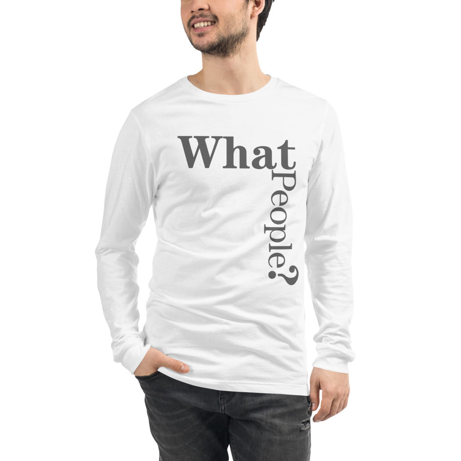 Långärmad t-shirt - What People? (Herr)
