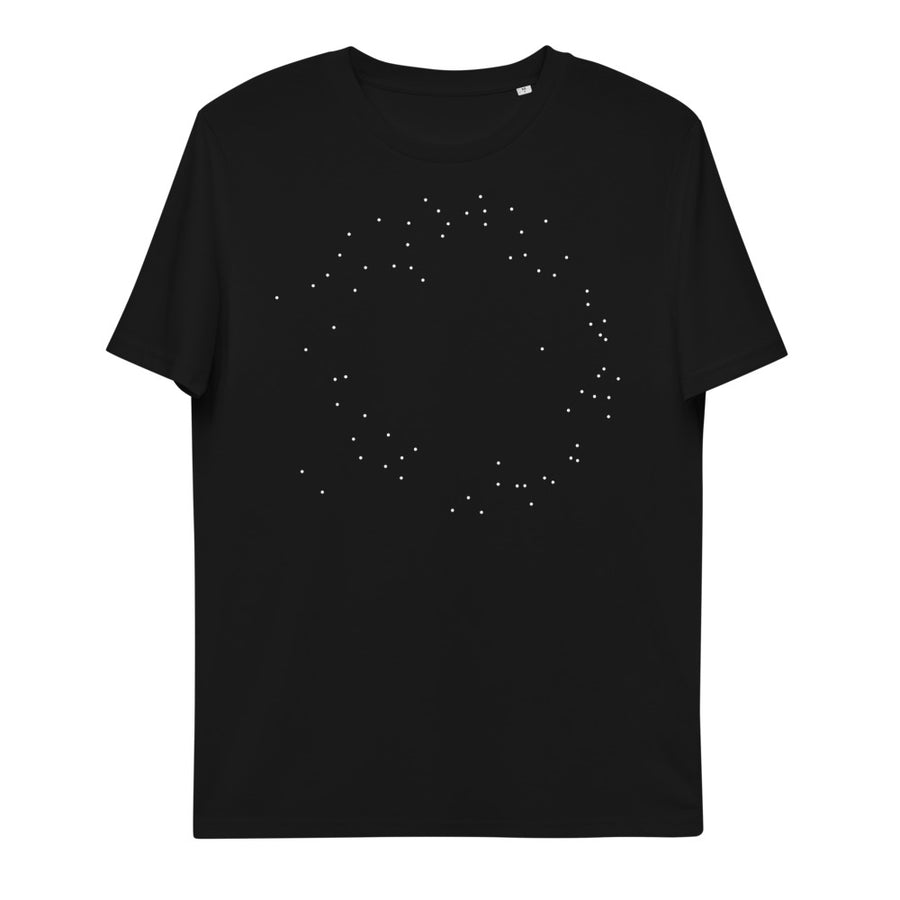 Mönstret Correlations av Transposition Industries, på svart T-shirt