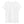Lätt urringad vit T-shirt med cirkelformat svartprickigt motiv.